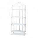 アンティーク調シェルフL アイアン ナチュラル アンティーク加工 庭 おしゃれ 棚 ホワイト 白