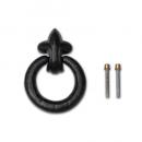 ドアノッカー アイアン ブラック 黒 ヨーロピアン フレンチ アンティーク調 おしゃれ DIY 玄関