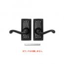 ドアハンドル ノブ アイアン ブラック 黒 ヨーロピアン フレンチ アンティーク調 おしゃれ DIY