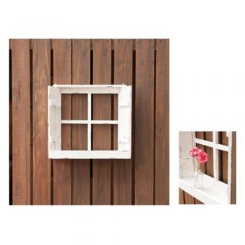 Petit monde ディスプレイウィンドウ ホワイト 白 ディスプレイ 壁掛け 小窓 木製 棚