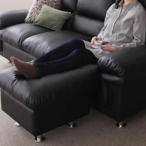 ハイバックコーナーカウチソファ【Dino】ディーノ　3人掛け