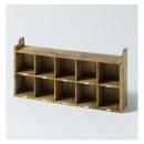 10ラック アンティーク家具 棚 シャビー シェルフ ナチュラル 木製 郵便棚 かわいい メール棚