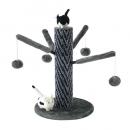 SPICE PAW-PAW キャットプレイタワー マスコット付き グレー ペットグッズ 高さ590