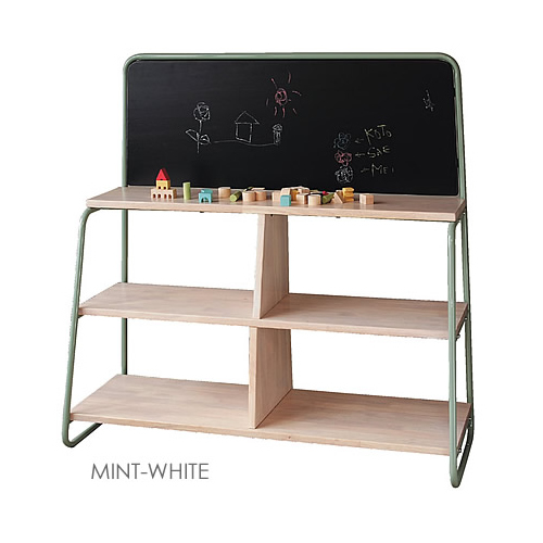 子供用家具　プライマリーラック&ボード(黒板付き)