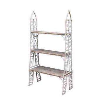 ヨーロッパデザイン3段ラック シャビー アンティーク調 お洒落 ラック 飾り棚02