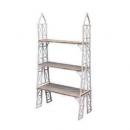 ヨーロッパデザイン3段ラック シャビー アンティーク調 お洒落 ラック 飾り棚02