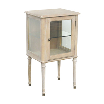 ヨーロピアンシャビーキャビネット1D 樺(かば) クラシック 木製 アンティーク調 レトロ