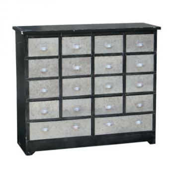 トラディショナルアンティーク調キャビネット18ドローワー シャビー レトロ アンティーク調 お洒落