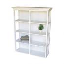 真っ白なフレンチ家具 木製4段ホワイトラック シャビー アンティーク調 お洒落 ラック 棚