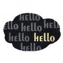SPICE コイヤーマット HELLO 2個セット ブラック ココヤシ 玄関マット 長さ60