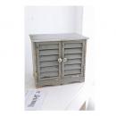 ルーバーチェスト AG 棚 アンティーク調 ラック 収納 ディスプレイ グレー シャビー かわいい