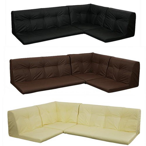 フロアコーナーソファ【Agula】アグラ　レザータイプ　3人掛け