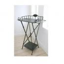 スクエア フォールディングスタンド 台 ディスプレイ アンティーク調 ヨーロピアン シャビー 黒