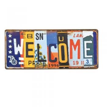 SPICE GARE ティンプレート WELCOME A 2個セット カジュアル 幅30.5