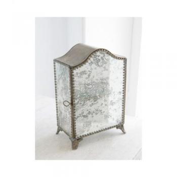 チェスター ガラスキャビネット アンティーク調 おしゃれ 真鍮 収納 ディスプレイ 小物 整理