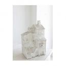 カントリーハウス オブジェ アンティーク調 おしゃれ 置物 家 ホワイト ヨーロッパ 白