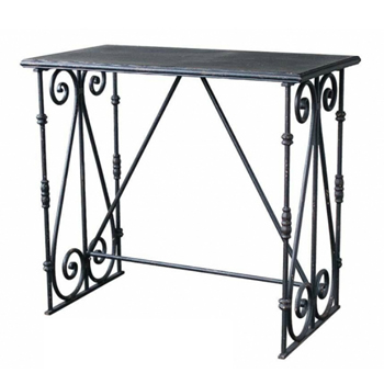 アンティーク調アイアンデコレーションテーブルM ブラック シャビー クラシック レトロ 重厚感