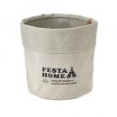 SPICE FESTA HOME ストレージラウンドボックス ベージュ Lサイズ 2個セット 幅28