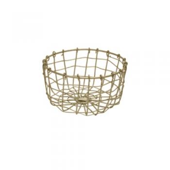 ヴィスバスケットミニ01-GD 2個セット アイアン バスケット ゴールド 直径120 かご