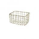 ヴィスバスケットミニ02-GD 2個セット アイアン バスケット ゴールド 幅120 かご
