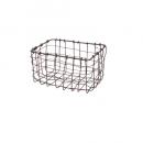 ヴィスバスケットミニ02-IR 2個セット アイアン バスケット ブラウン 幅120 かご