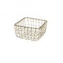 ヴィスバスケットミニ03-GD 2個セット アイアン バスケット ゴールド 幅120 かご