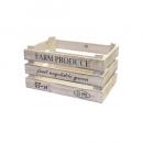 ジェントルレクトボックスD 木箱 アンティーク ガーデン SML3個セット 幅190~280