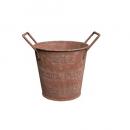 R.T.ポットS-RU アンティーク調 プランター 鉢 ディスプレイ 4個セット ブリキ 直径110