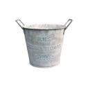 R.T.ポットM-WH アンティーク調 プランター 鉢 ディスプレイ 4個セット ブリキ 直径150