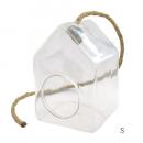 テラリウム ハンギングロープハウスS ガラス雑貨 植物 ディスプレイ おしゃれ 吊り ロープ