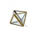 ブラスガラスケーストライアングルS ガラス雑貨 植物 ディスプレイ おしゃれ 小物入れ テラリウム