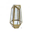 ブラスガラスケースポリゴンS ガラス雑貨 植物 ディスプレイ おしゃれ 小物入れ テラリウム