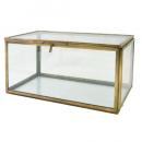 ブラスガラスボックスB ガラス雑貨 植物 ディスプレイ おしゃれ 小物入れ テラリウム