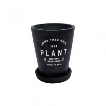 センテンスポットロング02S-BK プランター ブラック テラコッタ 2個セット 直径115