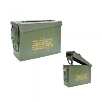 カートリッジボックスA 缶 ディスプレイ グリーン 緑 収納 小物入れ フタ付き アンティーク調