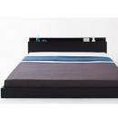 棚・コンセント付きフロアベッド【Skyline】スカイライン 【マルチラススーパースプリングマットレ