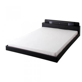 照明・コンセント付きフロアベッド【Dewx】デュークス  【国産ポケットコイルマットレス付き】