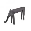 フェールアニマルエレファント アイアン 動物 ディスプレイ かわいい アンティークブラック ゾウ