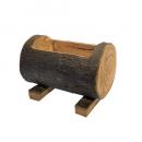 ウッドプランターS プランター 天然木 ナチュラル 切り株 フラワーポット 幅265