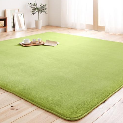 20色から選べる!マイクロファイバーラグ