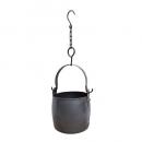 フェールハンギングバケツA アイアン グリーン かわいい アンティークブラック おしゃれ 黒