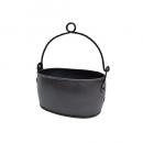 フェールハンギングバケツC-L アイアン グリーン かわいい アンティークブラック おしゃれ 黒
