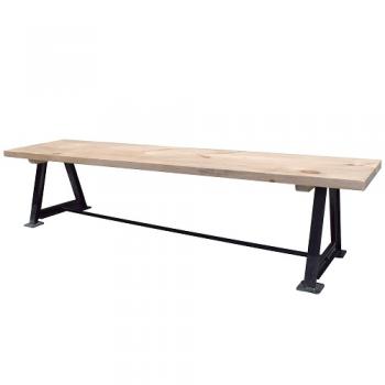 インダストリアルベンチ01ロング テーブル アイアン ナチュラル 木製 おしゃれ 幅1700