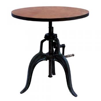 インダストリアルテーブル02 テーブル アイアン かっこいい 木製 おしゃれ 組立式 直径750