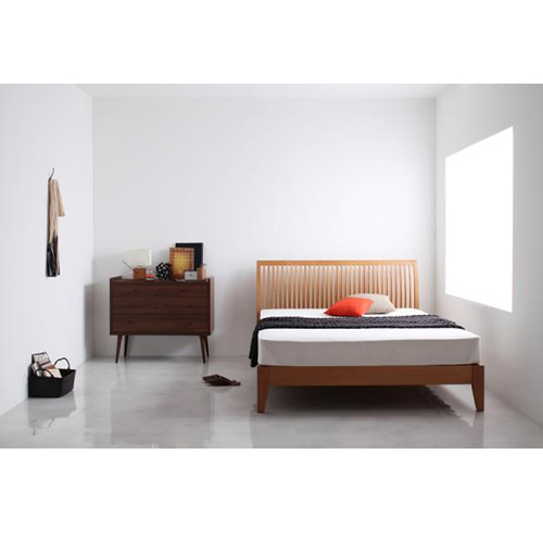 モダンライト・コンセント付きフロアベッド【Oscar】オスカー【国産ポケットコイルマットレス付き】