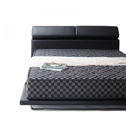 モダンデザインレザーローベッド【SIGMA】シグマ【国産ポケットコイルマットレス付き】