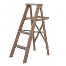 ディスプレイラック ナチュラル ウッド ミディアムブラウン 素朴 ラダー 梯子 おしゃれ 高さ109