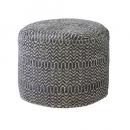 インドスツール 1人掛 グレー カジュアル アジアンテイスト ジュート ビーズ 椅子 幅50　　　　