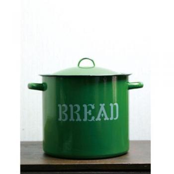 ブレッド缶24cm O/L グリーン ホーロー キッチン用品 食材保存 