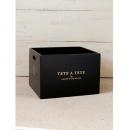 ブラックペイントボックスL 木製 黒 ブラック 収納 BOX シック おしゃれ 使いやすい 箱